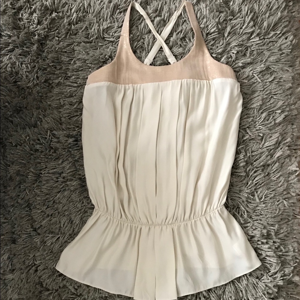 Beautiful beige silk top